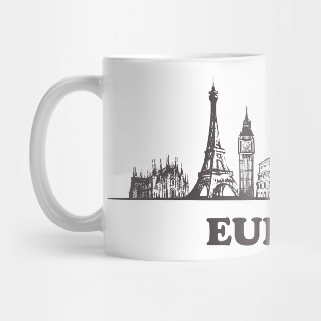 Europe sketch by Mako Design 